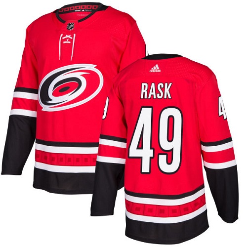 Adidas Men Carolina Hurricanes #49 Victor Rask Red Home Authentic Stitched NHL Jersey->carolina hurricanes->NHL Jersey